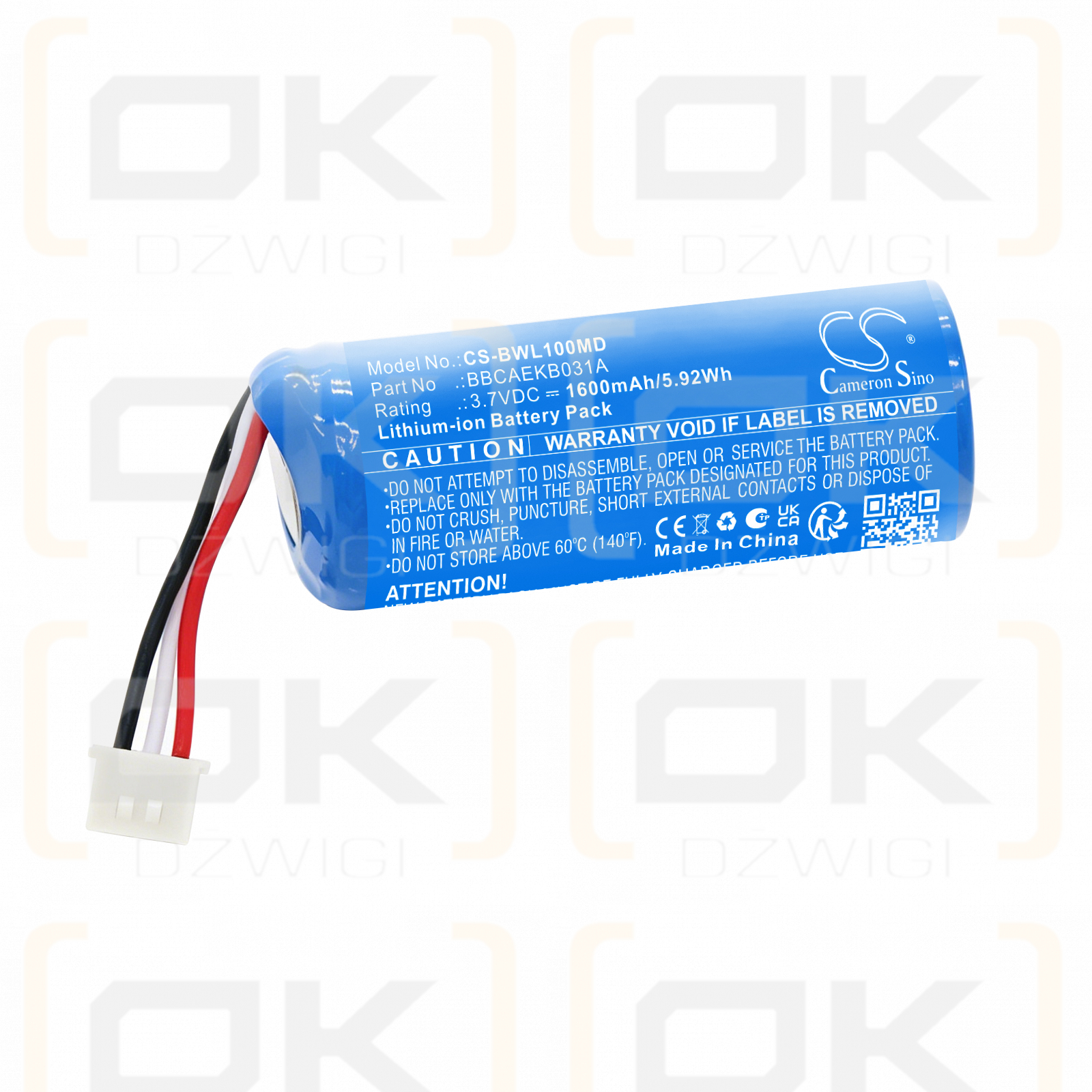 Ersatzakku für B&L beta WL-B1 / BBCAEKB031A 1600mAh Li-Ion 3,7V (Cameron Sino)