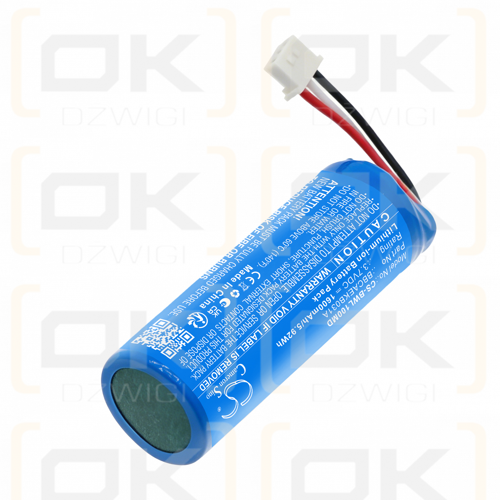 Ersatzakku für B&L beta WL-B1 / BBCAEKB031A 1600mAh Li-Ion 3,7V (Cameron Sino)