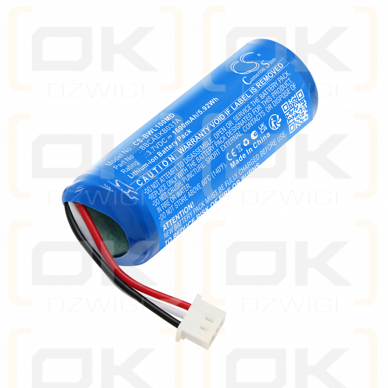 Ersatzakku für B&L beta WL-B1 / BBCAEKB031A 1600mAh Li-Ion 3,7V (Cameron Sino)