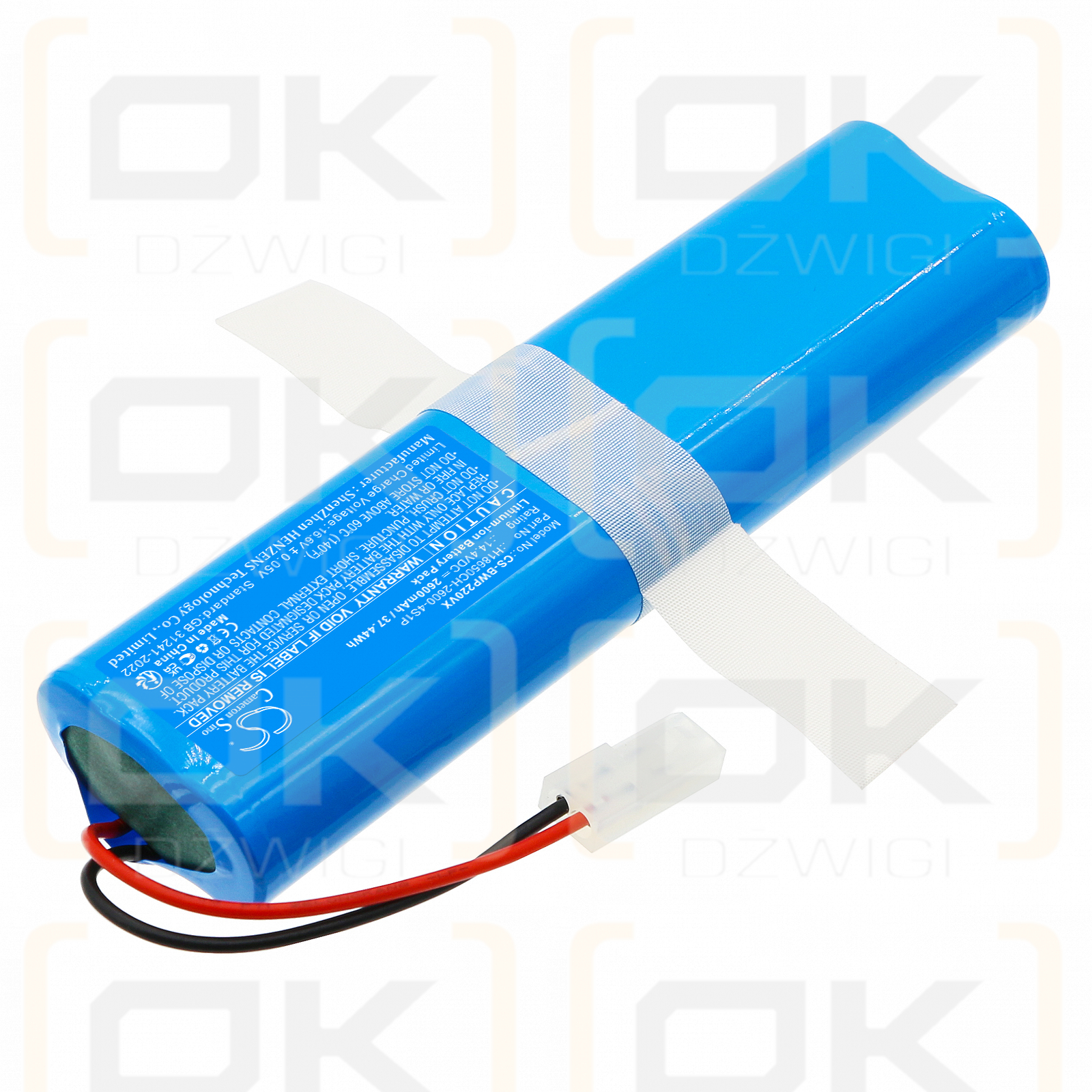 Bobsweep Bob PetHair Appetite / H18650CH-2600-4S1P 2600mAh Li-ion 14.4V (Cameron Sino)