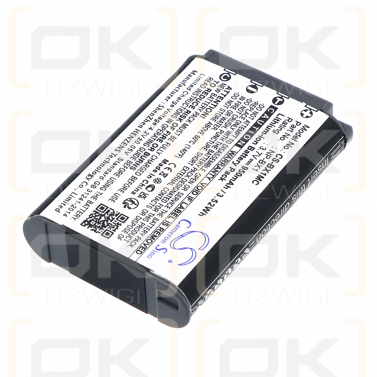 Batería de repuesto para Sony ZV-1F / NP-BX1 950mAh Li-ion 3.7V (Cameron Sino)