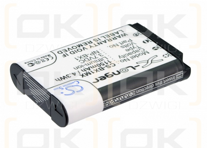 Sony HDR-PJ440 / NP-BX1 1150mAh Li-ion 3.7V (Cameron Sino)