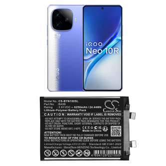 VIVO iQOO Neo10 R / BA58 6250 mAh Li-Polymer 3,91 V (Cameron Sino)
