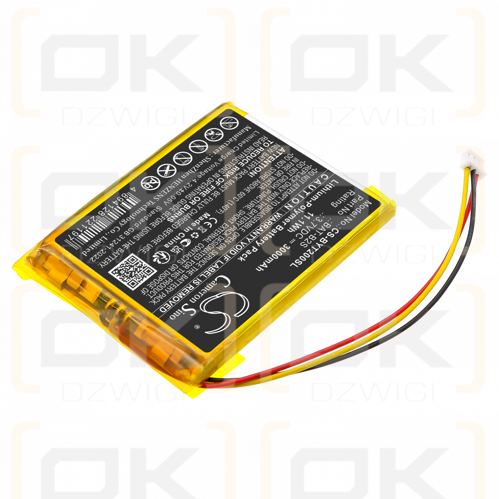 Babytime BT-2S / BAT-B2S 3000mAh Li-Polymer 3.7V (Cameron Sino)