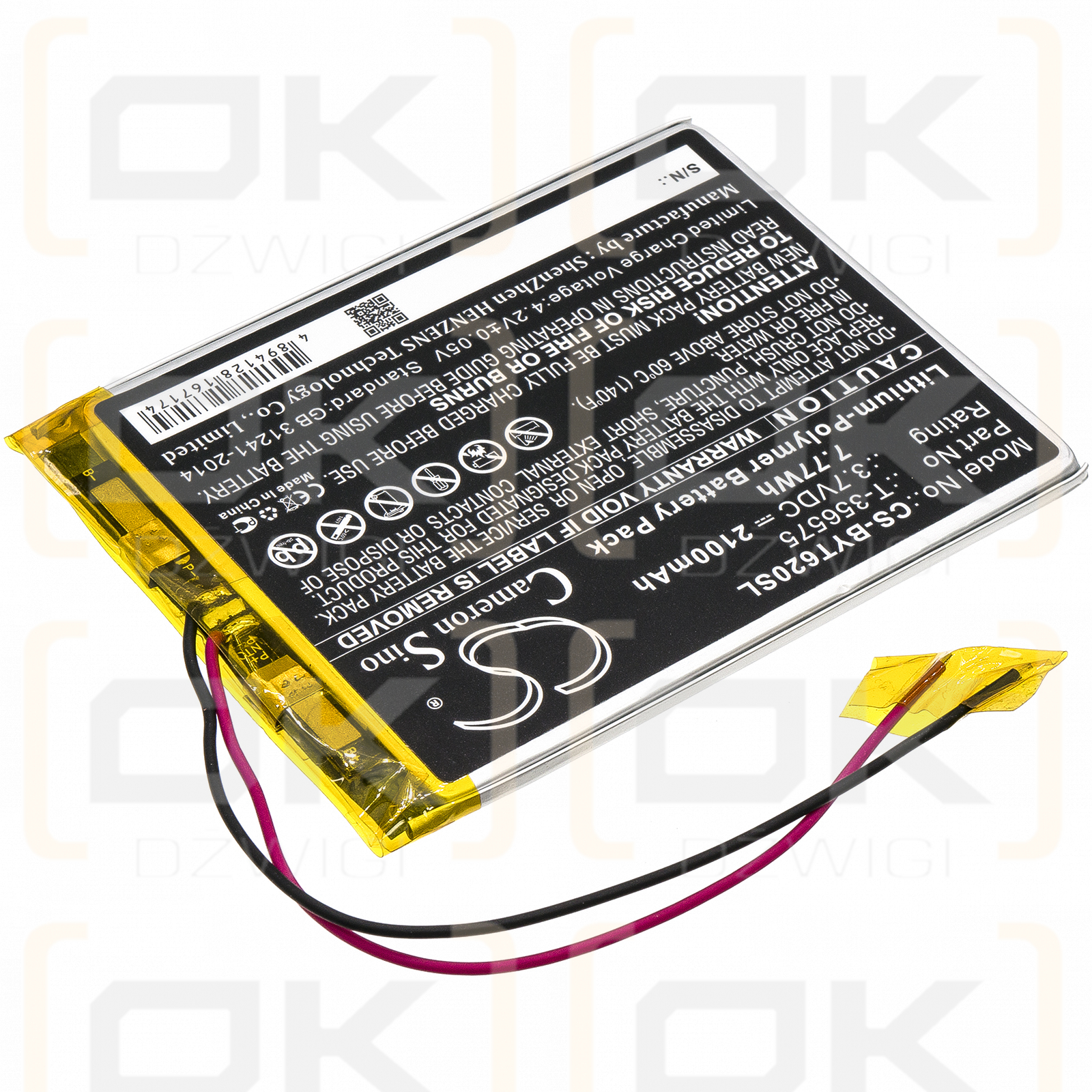 Boyue T62 / T-356575 2100mAh Li-Polímero 3.7V (Cameron Sino)