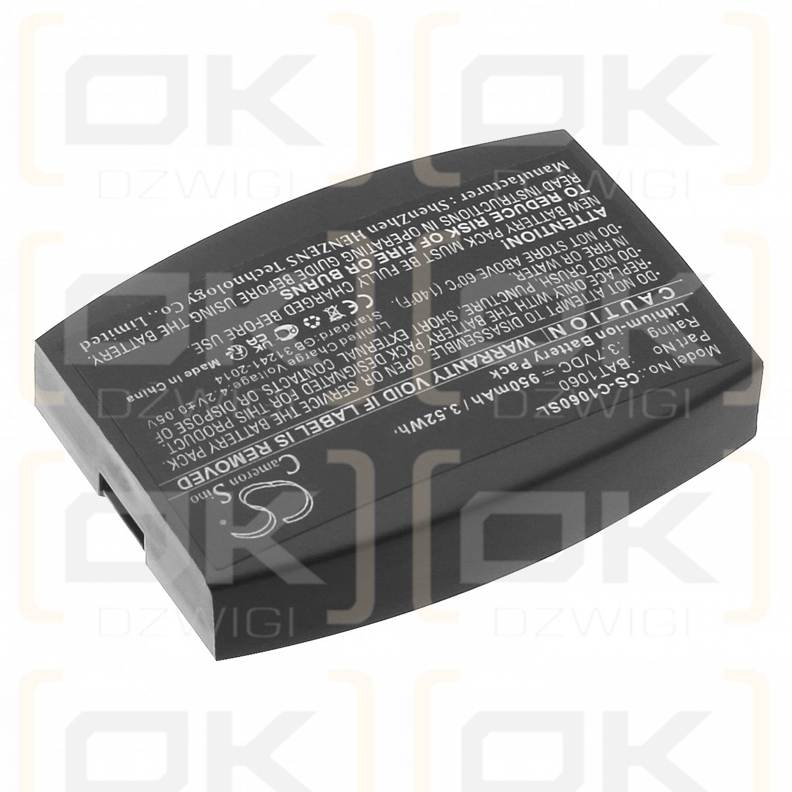 3M XT-1 / BAT1060 950 mAh Li-Ion 3,7 V (Cameron Sino)