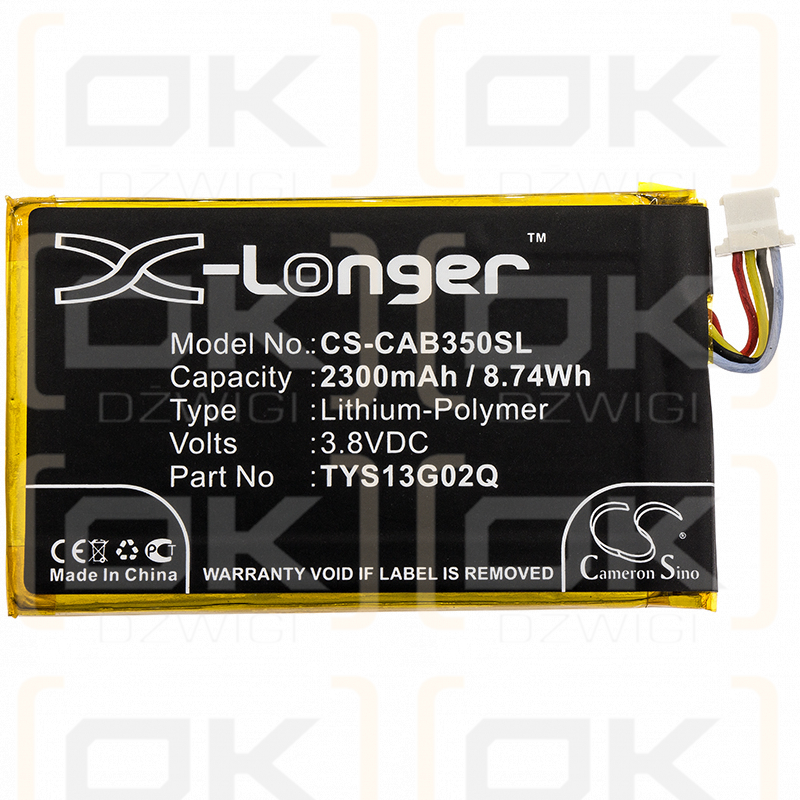 CAT B35 / TYS13G02Q 2300mAh Li-polímero 3.8V (Cameron Sino)