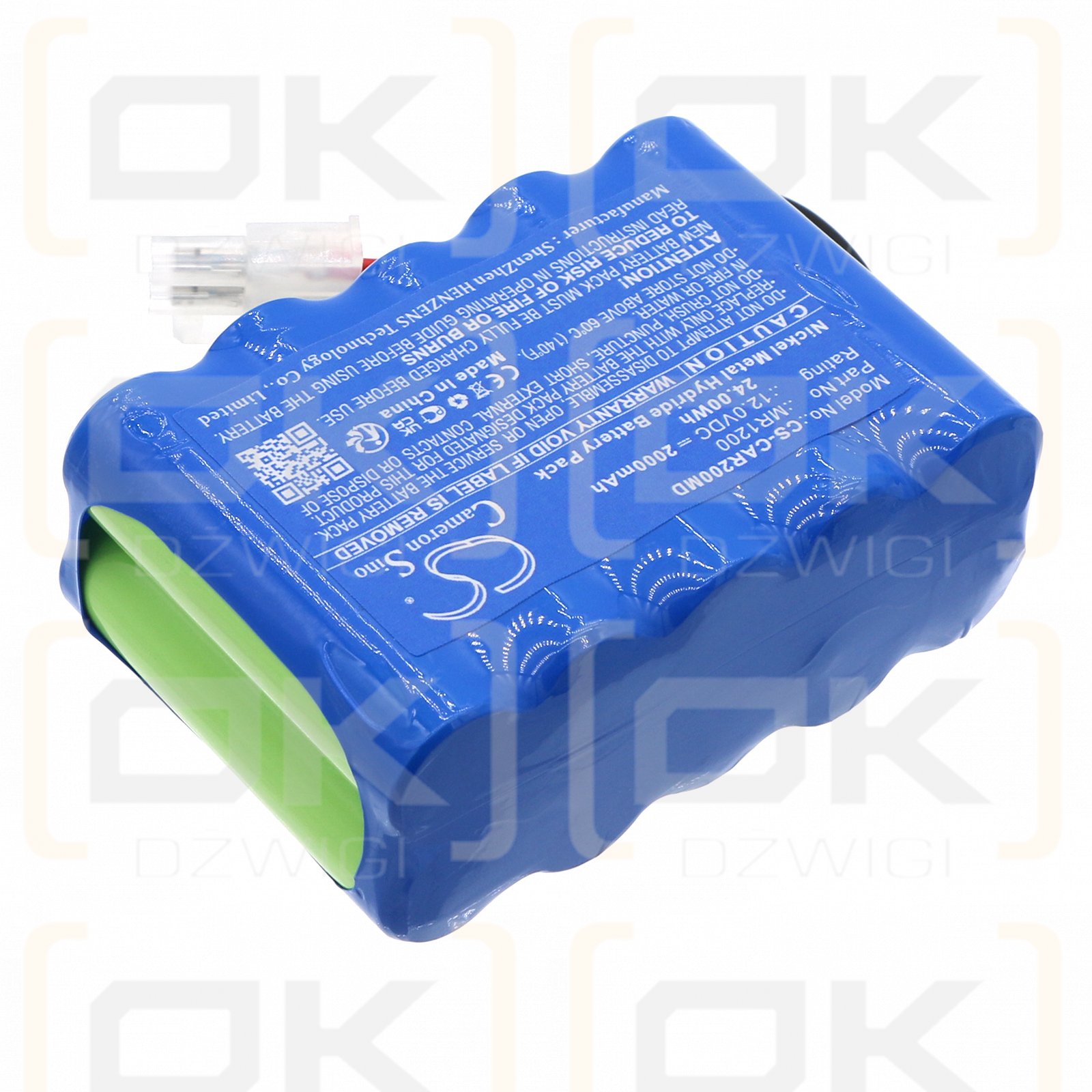 Cardioline ECG200S / 17001237 2000mAh Ni-MH 12.0V (Cameron Sino)