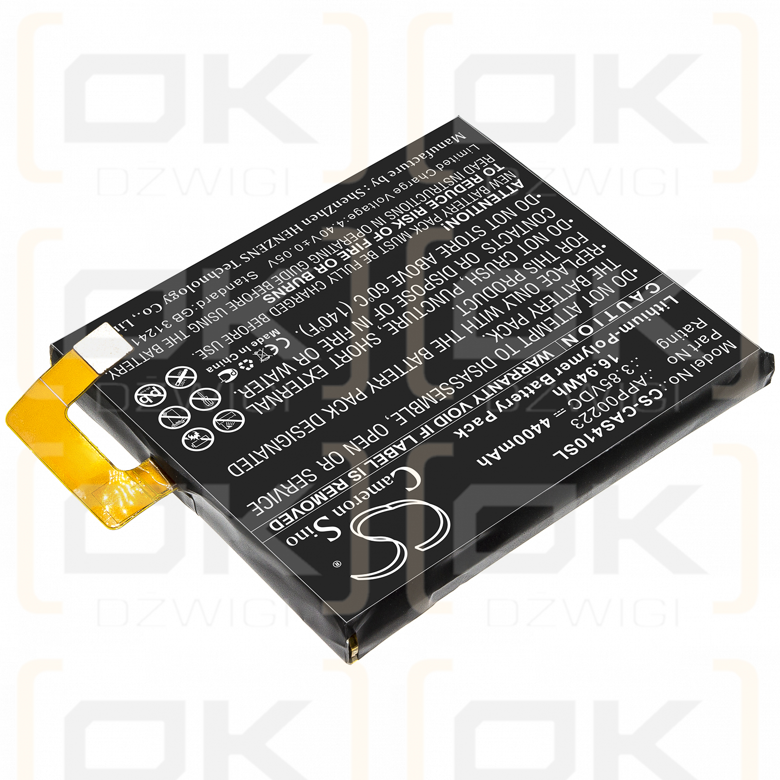 CAT S41 / APP00223 4400 mAh Li-Polymer 3,85 V (Cameron Sino)