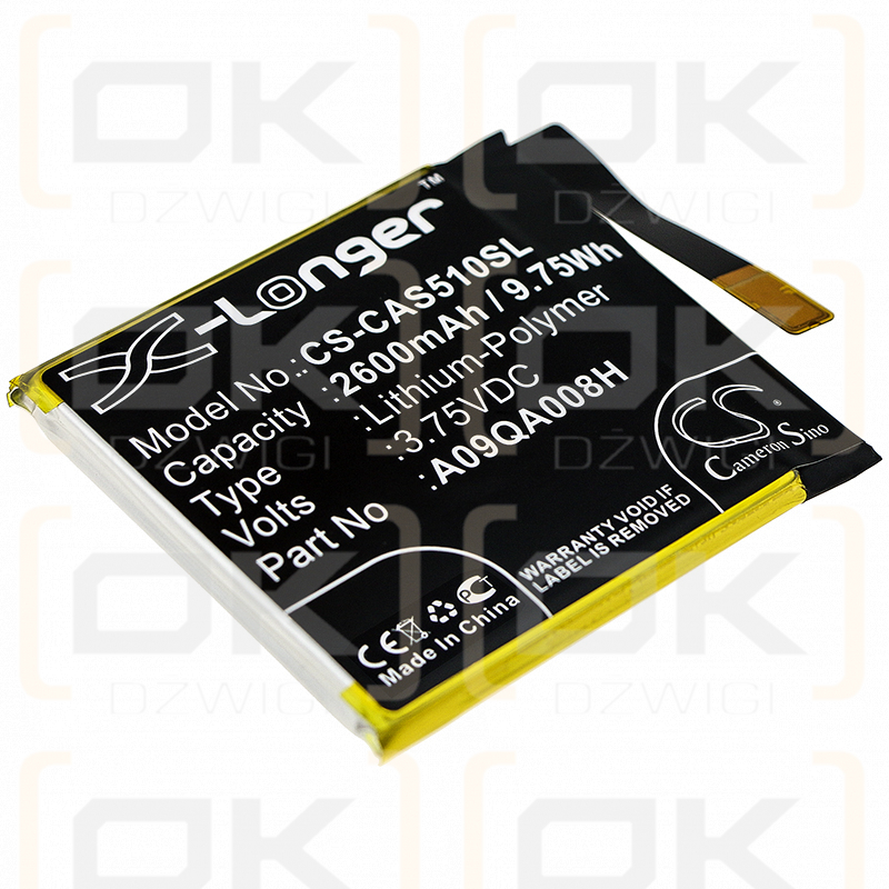 CAT S50c / A09QA008H 2600mAh Li-polímero 3.75V (Cameron Sino)