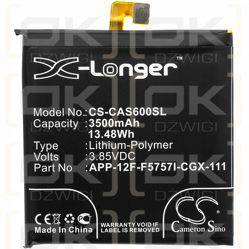 CAT S60 / APP-12F-F5757I-CGX-111 3500mAh Li-Polímero 3.85V (Cameron Sino)