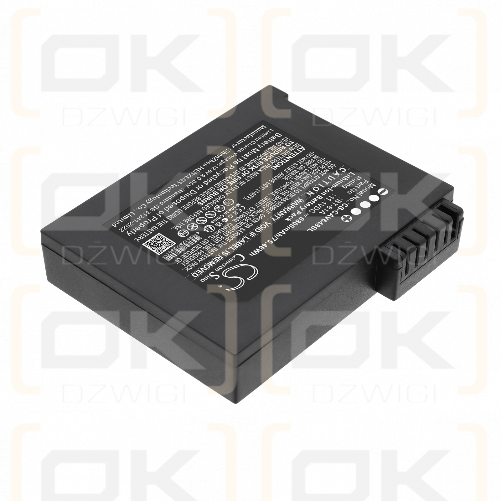 Bateria zamienna do CETC AV6481 / BT-81 6800 mAh Li-ion 11.1 V (Cameron Sino)