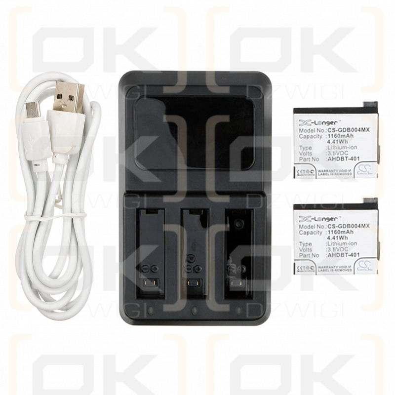 GoPro Hero 4+ / AHDBT-401 (Cameron Sino)