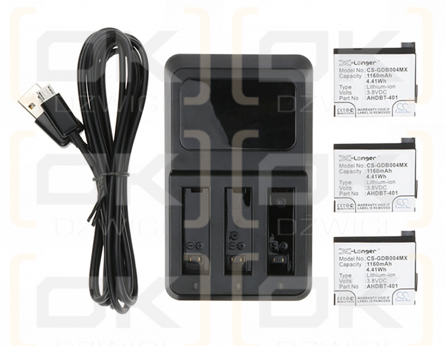 GoPro Hero 4+ / AHDBT-401 (Cameron Sino)