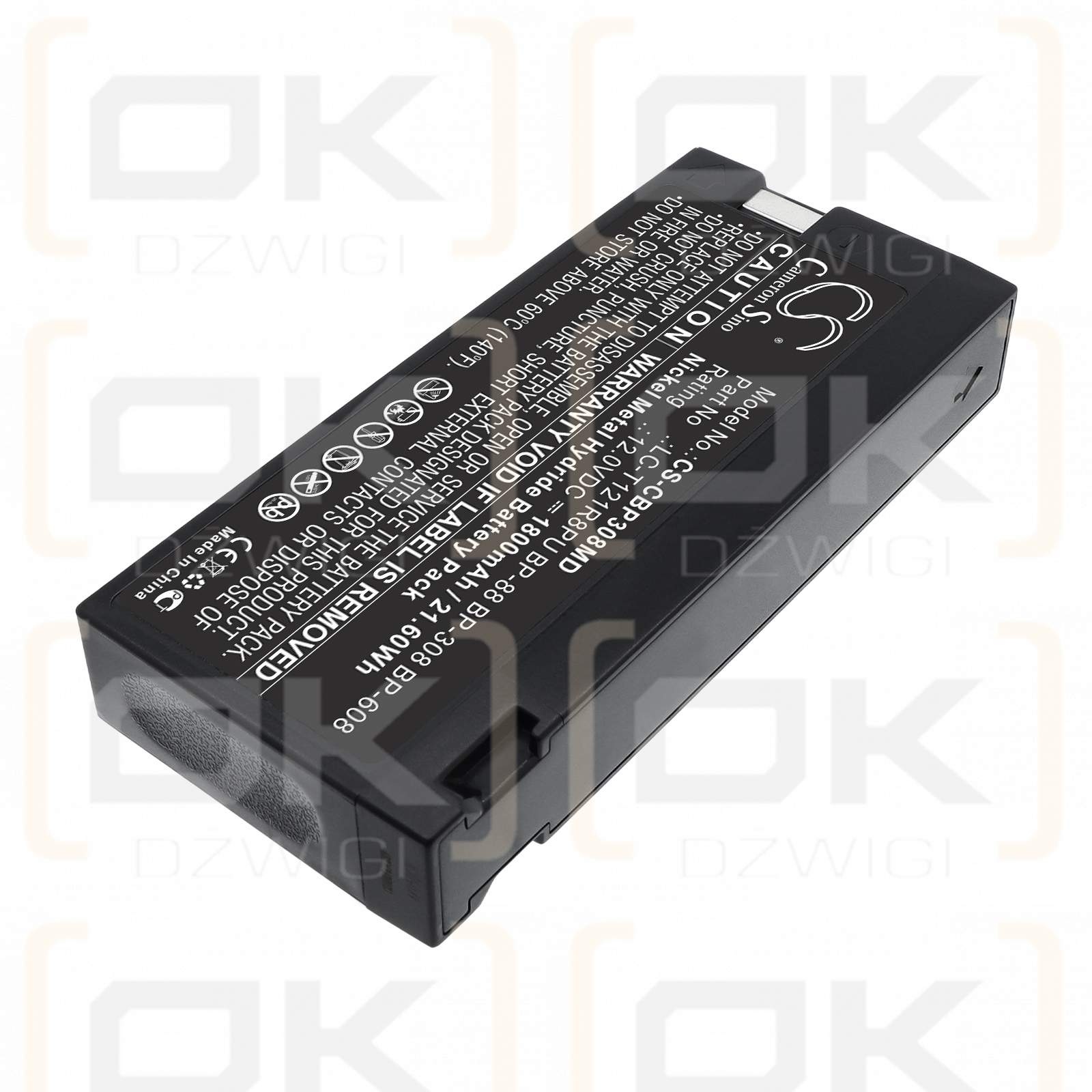 Ersatzakku für Colin Medical PRESSMATE NXT / BP-88 1800 mAh Ni-MH 12 V (Cameron Sino)
