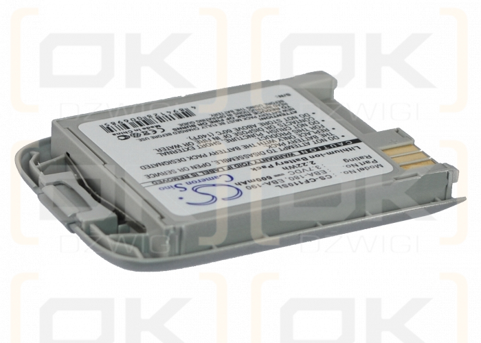 Batería de repuesto para Siemens CF110 / EBA-180, 600 mAh, iones de litio, 3,7 V (Cameron Sino)