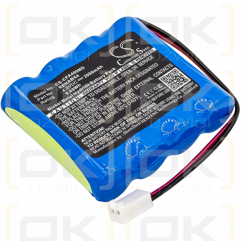 Cefar 2652 / REHABX4 2000mAh Ni-MH 4.8V (Cameron Sino)