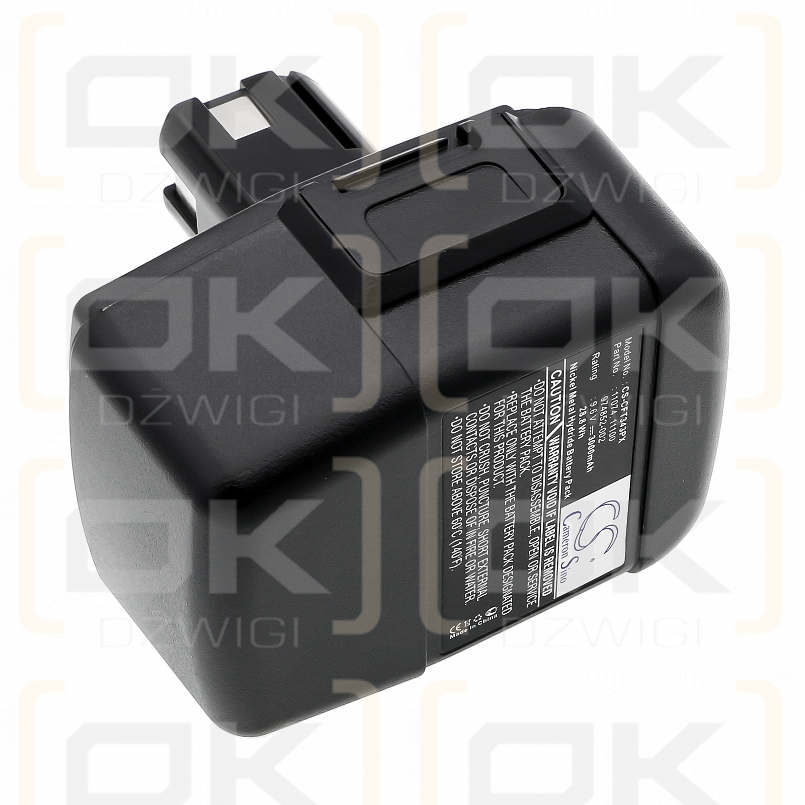 Craftsman 315.22189 / 11074 3000mAh Ni-MH 9.6V (Cameron Sino)