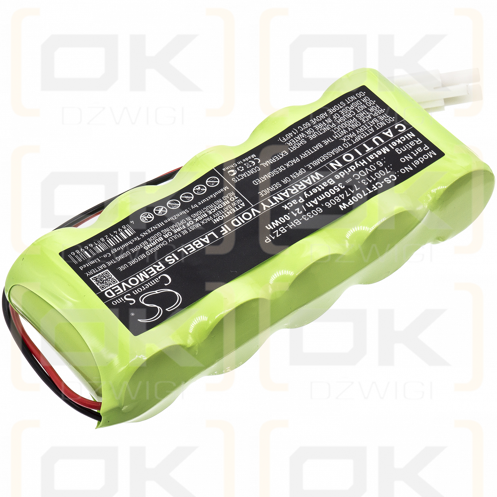 Artesano 240.74801/700113 3500mAh Ni-MH 6.0V (Cameron Sino)