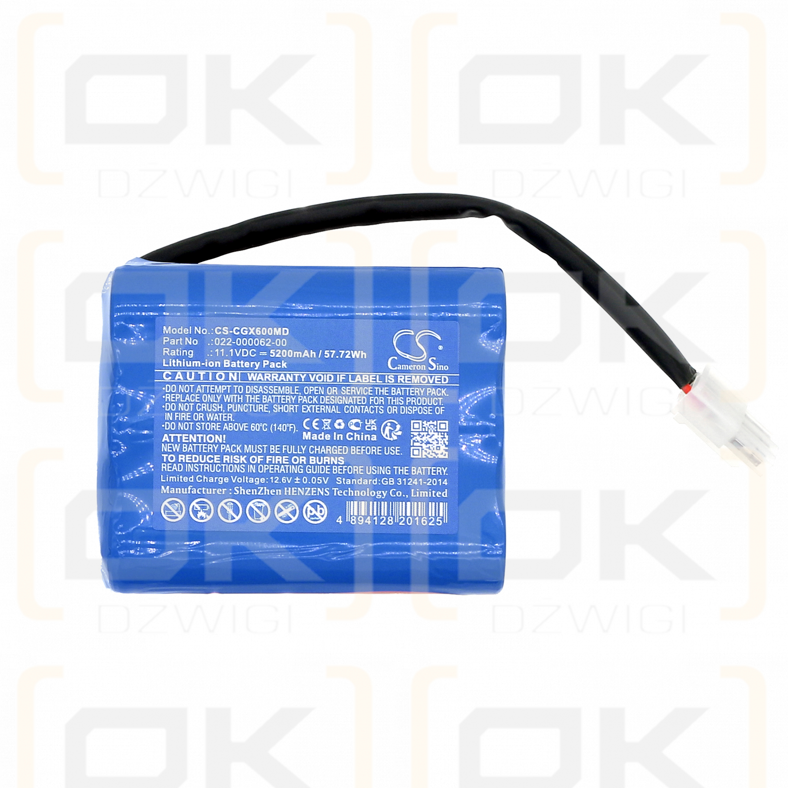 COMEN AX-600 / 022-000062-00 5200 mAh Li-Ion 11,1 V (Cameron Sino)