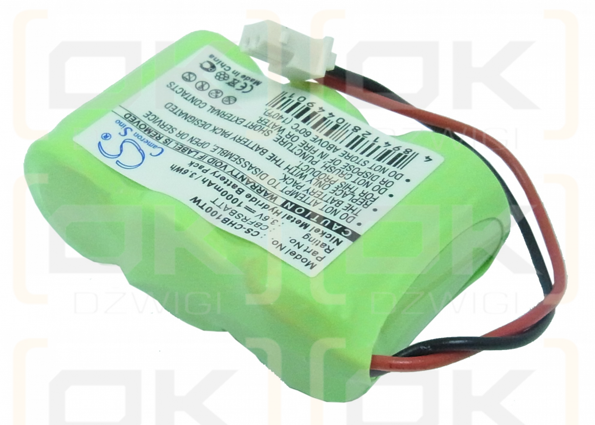 Chatter Box KA9HJC-FRS / CBFRSBATT 1000 mAh Ni-MH 3,6 V (Cameron Sino)