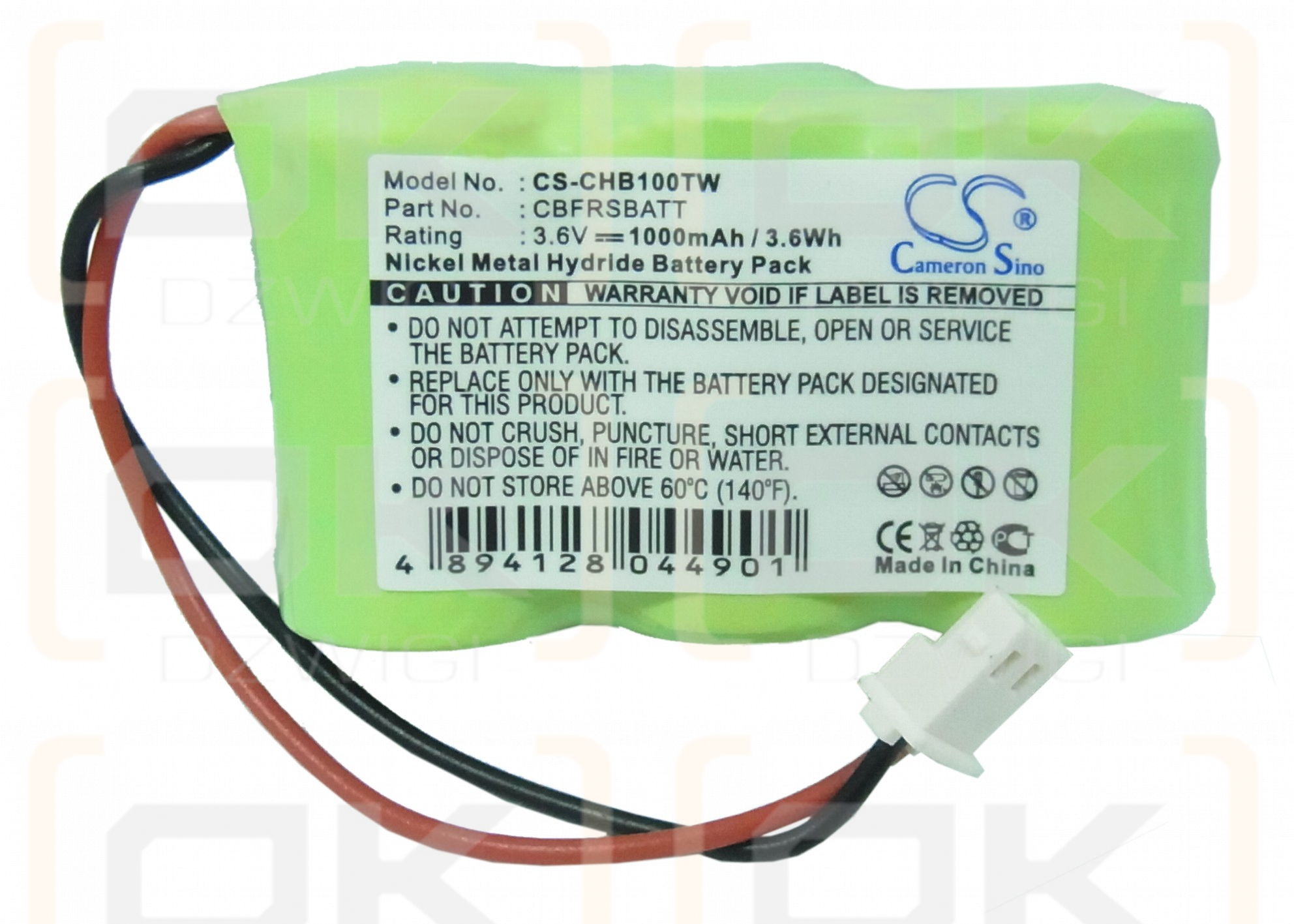 Chatter Box KA9HJC-FRS / CBFRSBATT 1000 mAh Ni-MH 3,6 V (Cameron Sino)