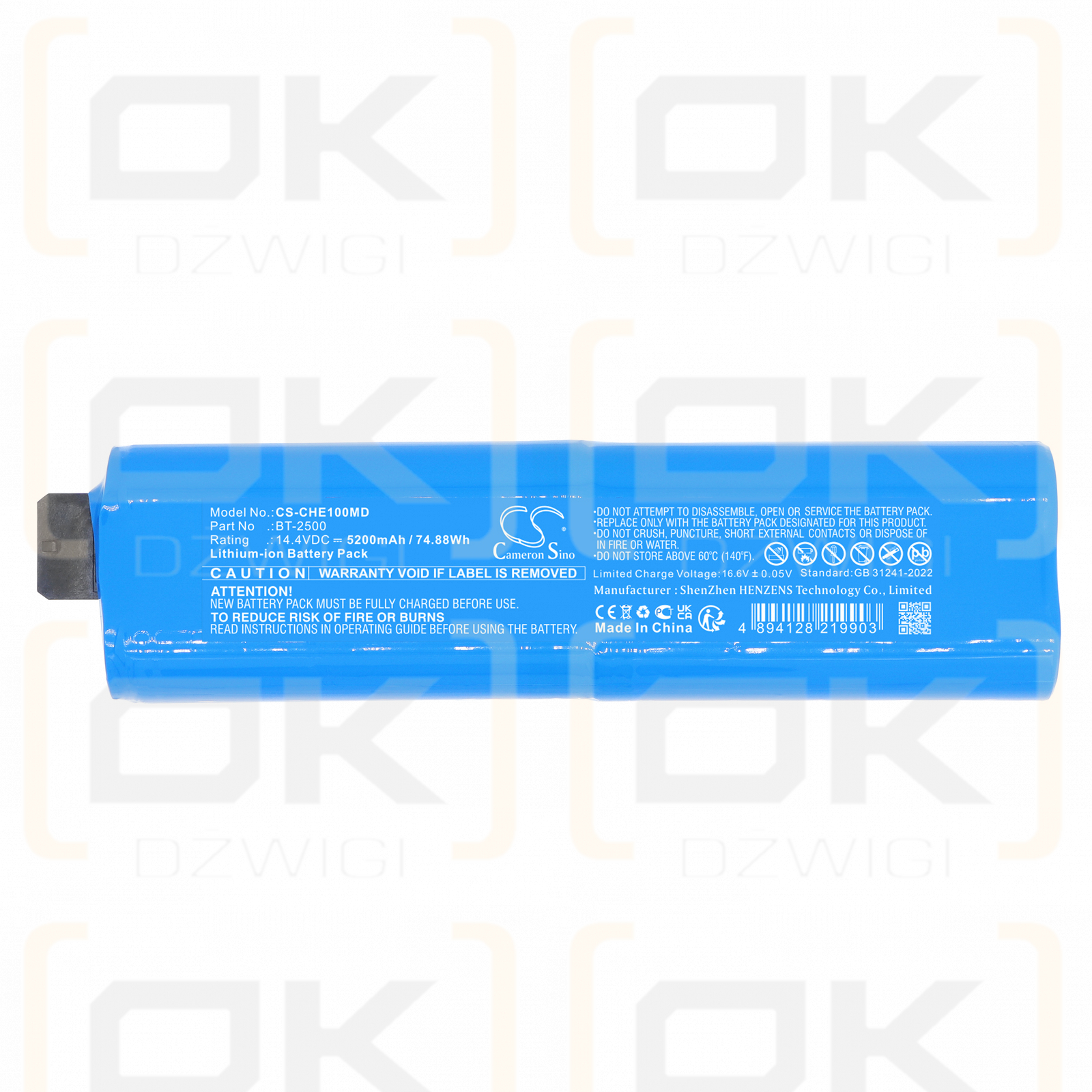 Chison ECO 6 Tragbarer Ultraschall / 33-00012-00 5200 mAh Li-Ion 14,4 V (Cameron Sino)