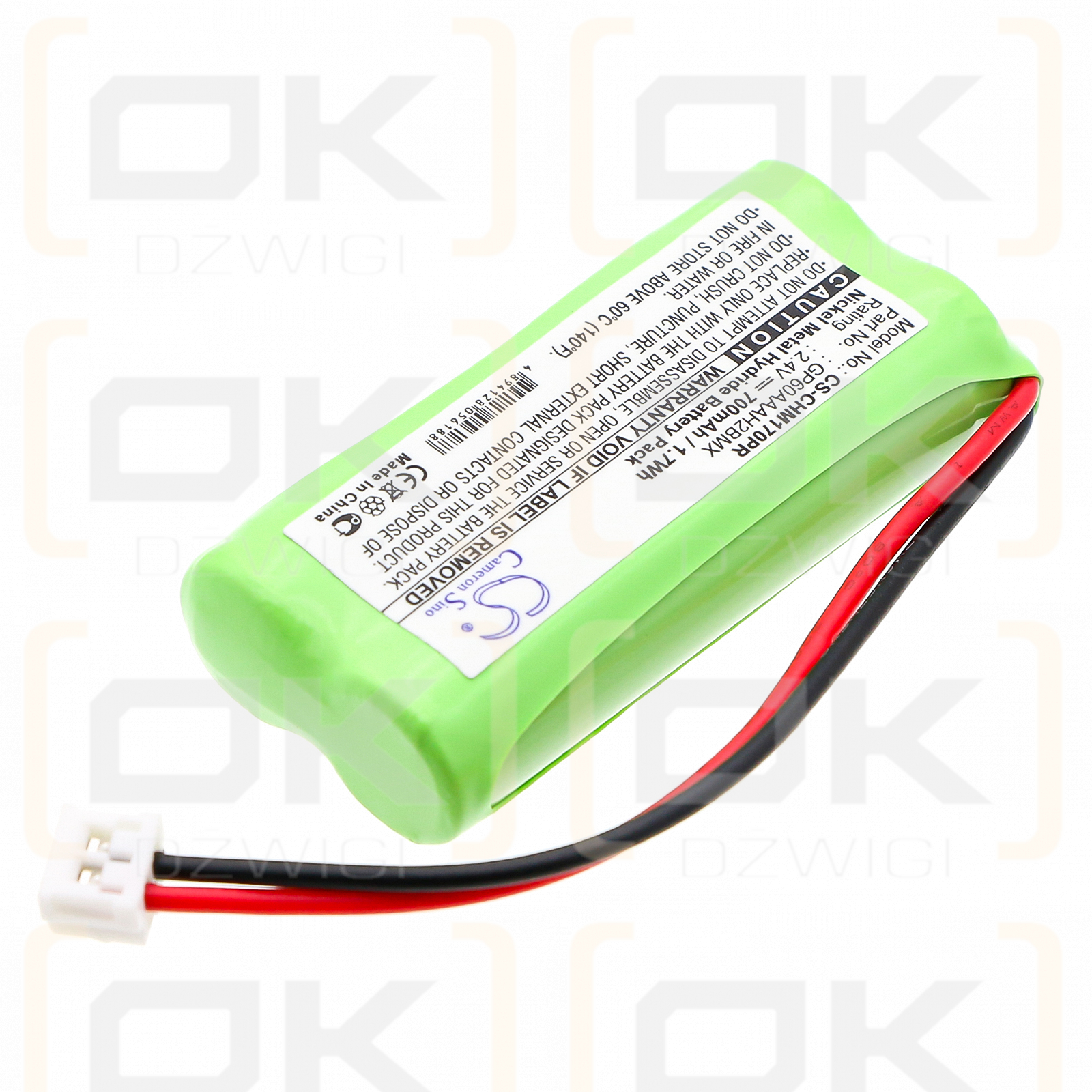 NTN Comunicaciones LT2001 / GP60AAAH2BMX 700mAh Ni-MH 2.4V (Cameron Sino)