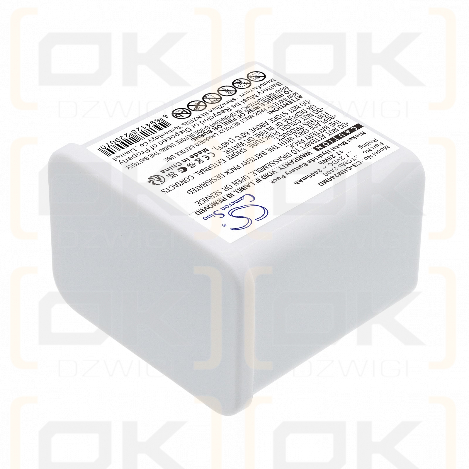 Ersatzakku für ChoiceMMed VI-200A / 43.888.9117 2400 mAh Ni-MH 7,2 V (Cameron Sino)