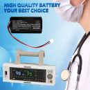 Ersatzakku für CHARMCARE ACCURO Vielseitiges Pulsoximeter für die Krankenstation / ICR18650 22F-021PTC 2600 mAh Li-Ion 7,4 V (Cameron Sino)