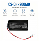 Batería de repuesto para oxímetro de pulso de cabecera CHARMCARE ACCURO Versatile / ICR18650 22F-021PTC 2600 mAh Li-ion 7.4 V (Cameron Sino)