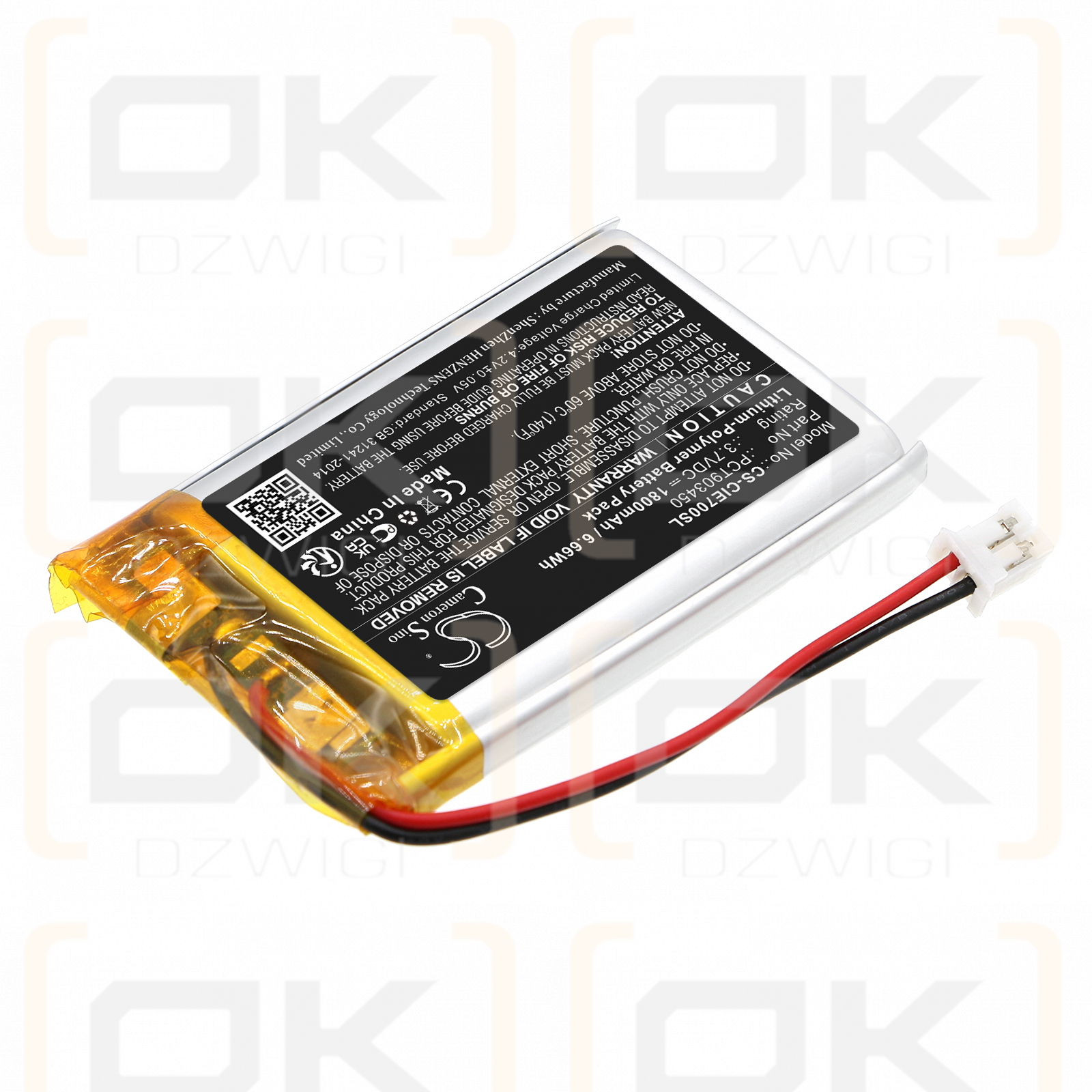 Coinsound OWIN E7 / PCT903450 1800mAh Li-Polímero 3.7V (Cameron Sino)