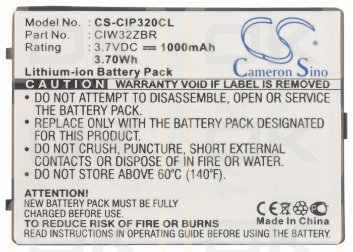 Cisco WIP320 / CIW32ZBR 1000mAh Li-ion 3.7V (Cameron Sino)