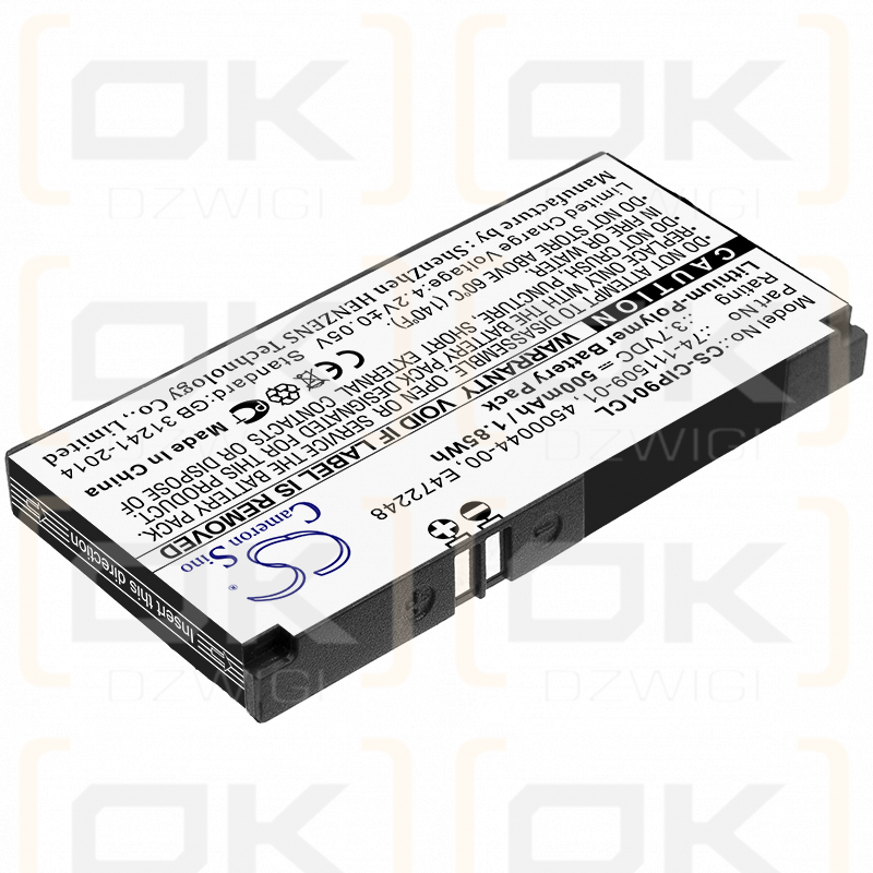 Base de altavoz Cisco 8831 / 74-111509-01 500mAh Li-Polymer 3.7V (Cameron Sino)