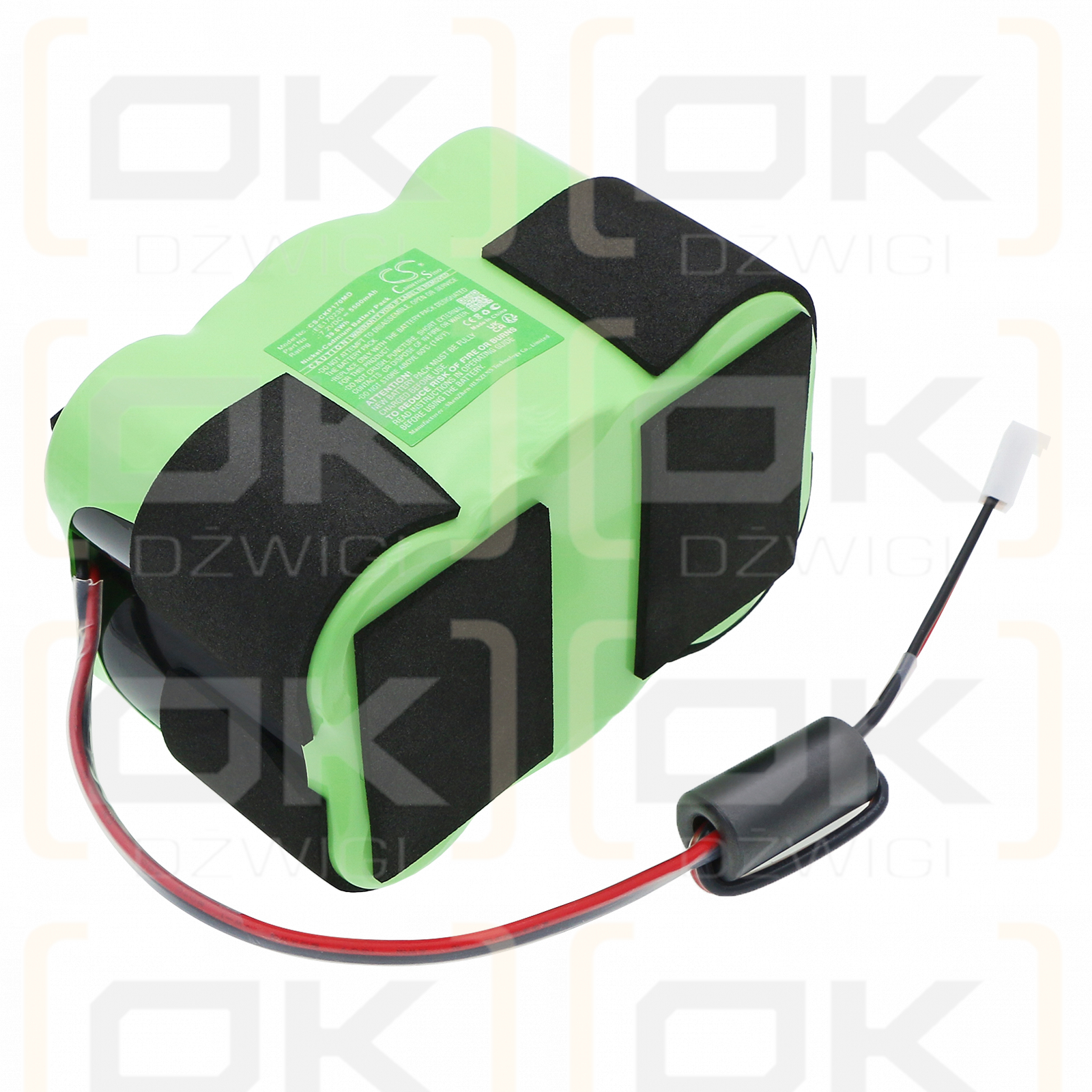 Critikon Oxyshuttle Pulse Oximeter II / EE170239 5500mAh Ni-CD 7.2V (Cameron Sino)