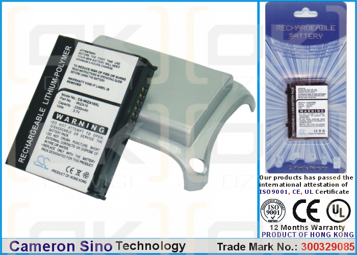 Batería de repuesto para Vodafone VPA Compact II / WIZA16, 2350 mAh, iones de litio, 3,7 V (Cameron Sino)