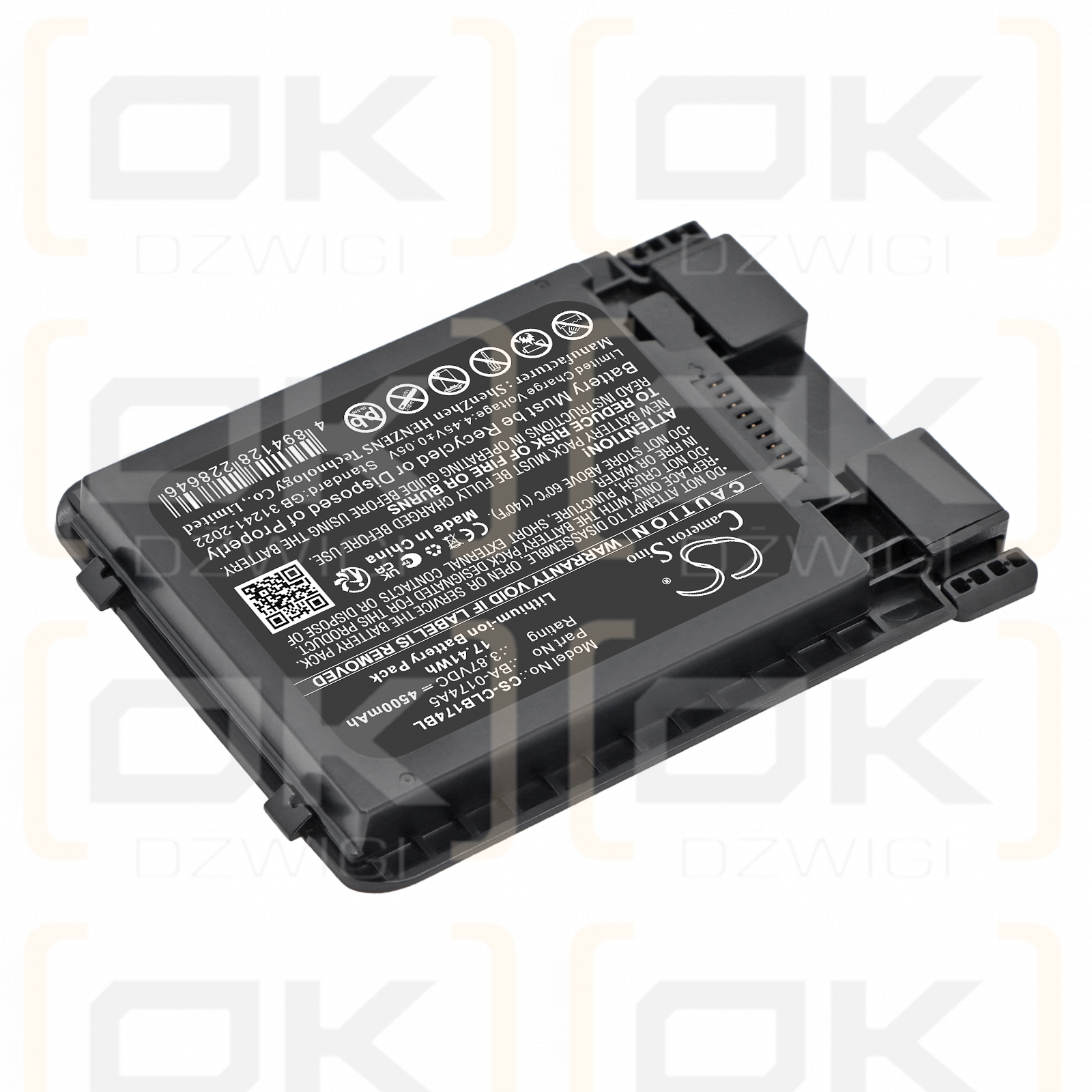 Bateria zamienna do CipherLAB  RS38WO / BA-0174A5 4500 mAh Li-ion 3.87 V (Cameron Sino)