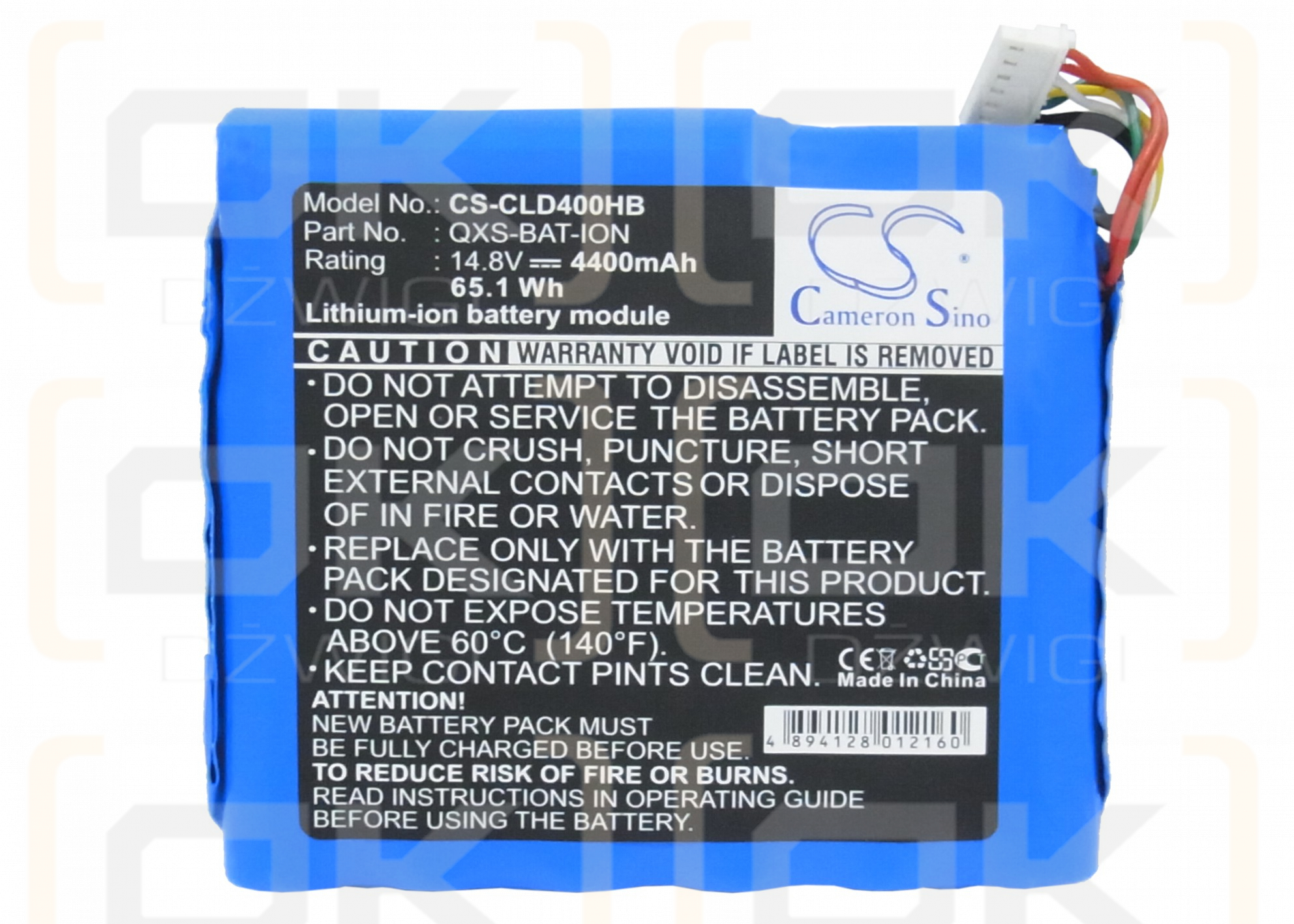 Hyperdata D470W / QXS-BAT-ION 4400 mAh Li-ion 14,8 V (Cameron Sino)