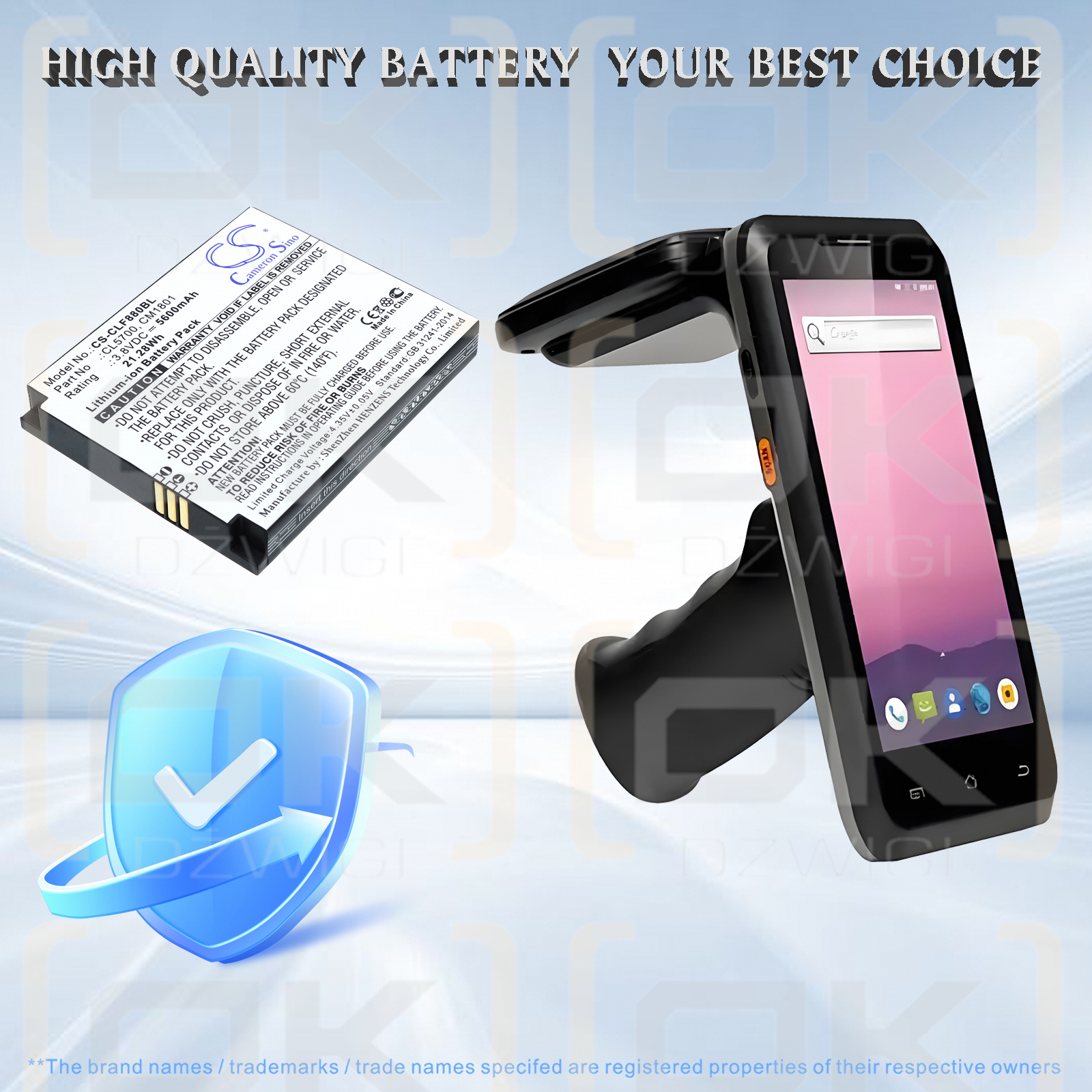 Cilico F880P / CL5700 5600 mAh Li-ion 3.8 V (Cameron Sino)