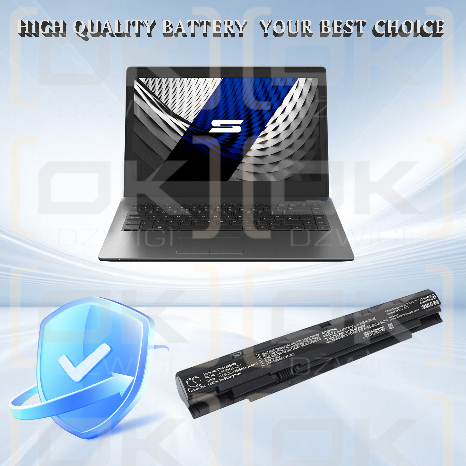 Clevo Sager NP3245 / 6-87-N24JS-4UF-1 2600 mAh Li-ion 14.8 V (Cameron Sino)