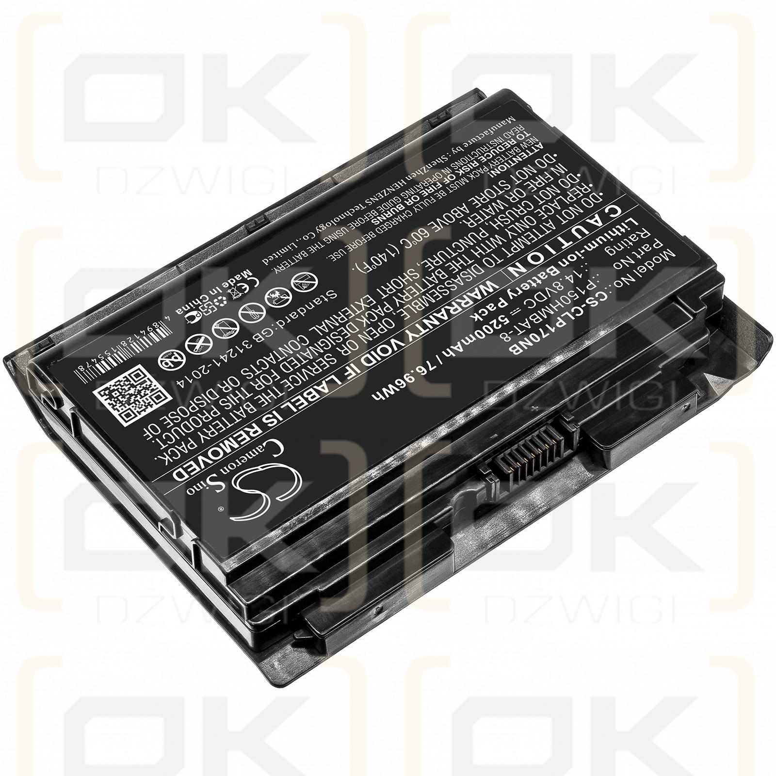 Clevo P170HMx / P150HMBAT-8 5200 mAh Li-Ion 14,8 V (Cameron Sino)