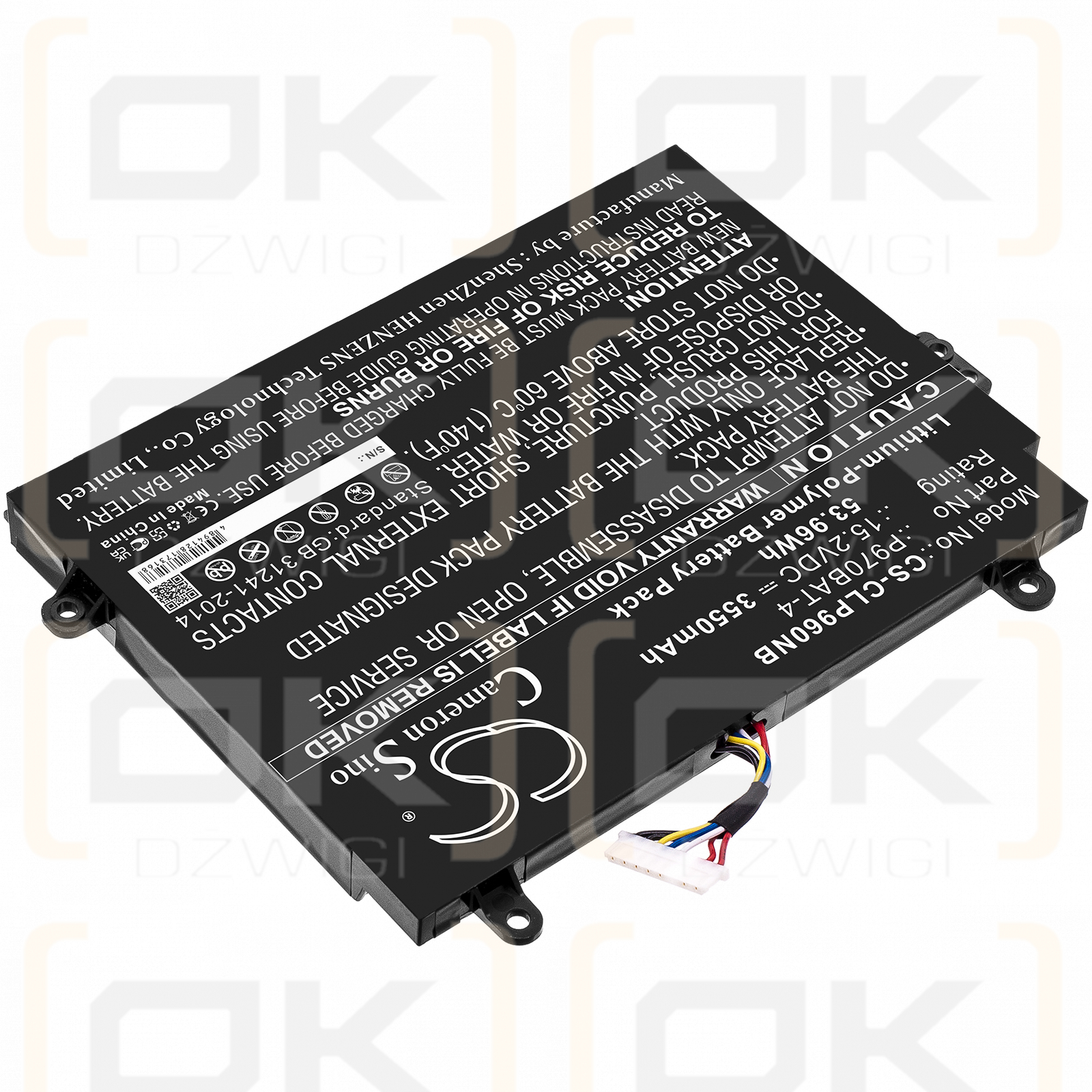 Schenker Key 16 / P970BAT-4 3550mAh Li-Polímero 15.2V (Cameron Sino)