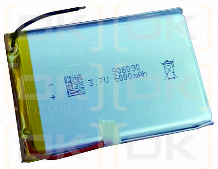 Kundenspezifischer Akku / 1ICP/90/60/90 1S1P 6000 mAh Li-Polymer 3,7 V (Cameron Sino)