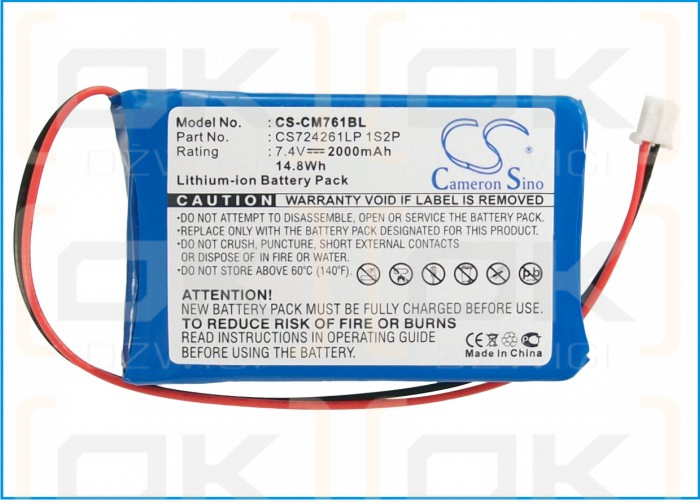 Olympia CM 942F / CS724261LP 1S2P 2000 mAh Li-Polymer 7,4 V (Cameron Sino)