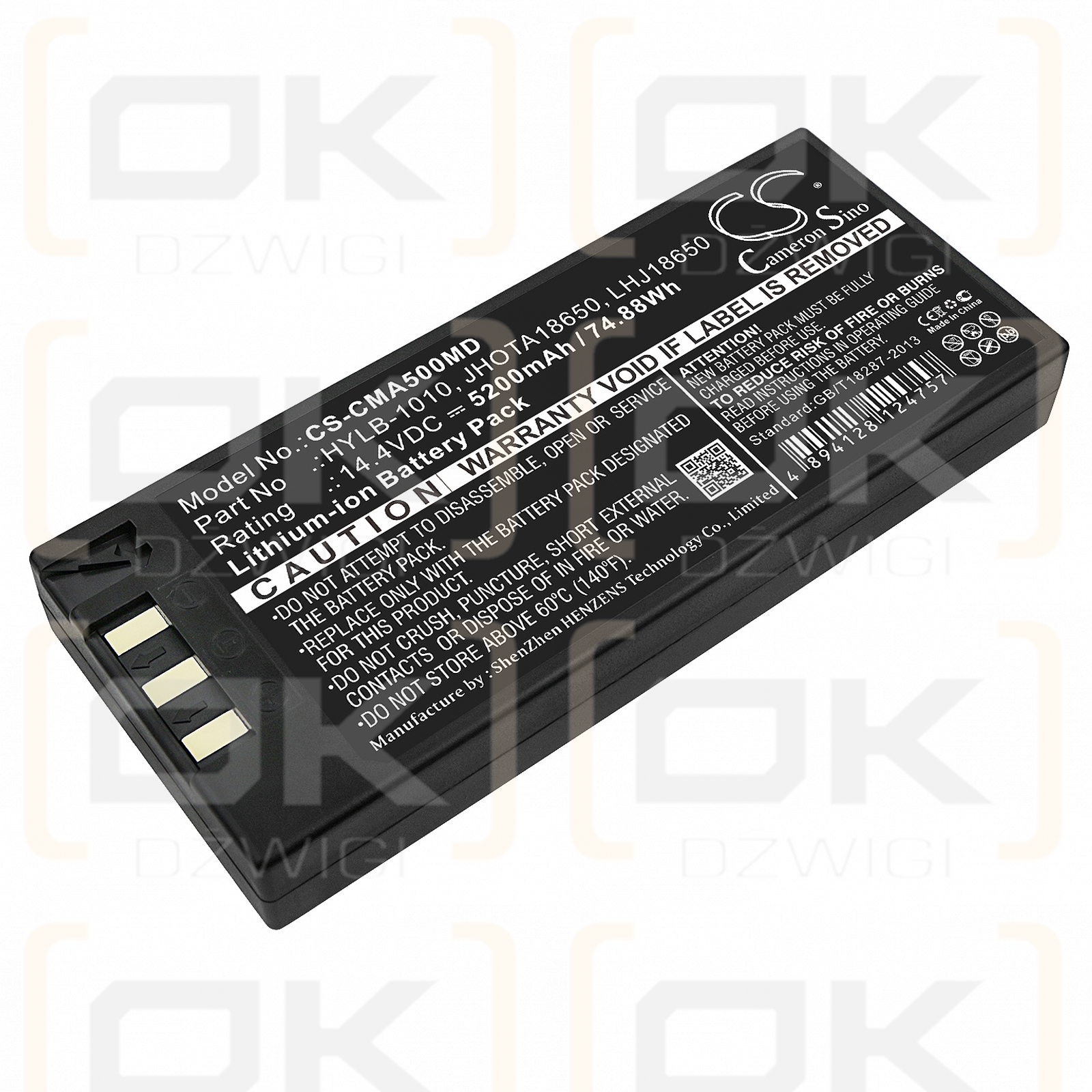 COMEN 8000D / HYLB-1010 5200 mAh Li-Ion 14,4 V (Cameron Sino)