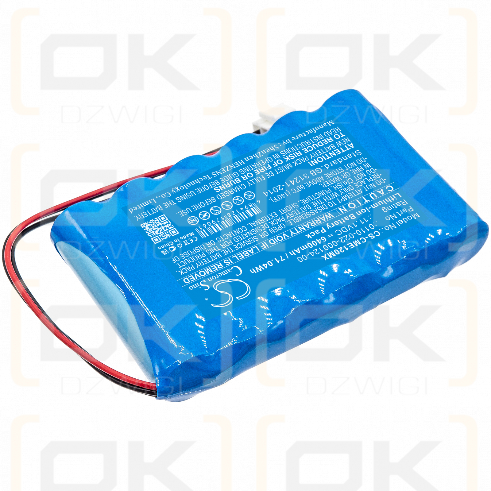 COMEN CM-1200A EKG / 0110-022-000124-00 6400 mAh Li-Ion 11,1 V (Cameron Sino)