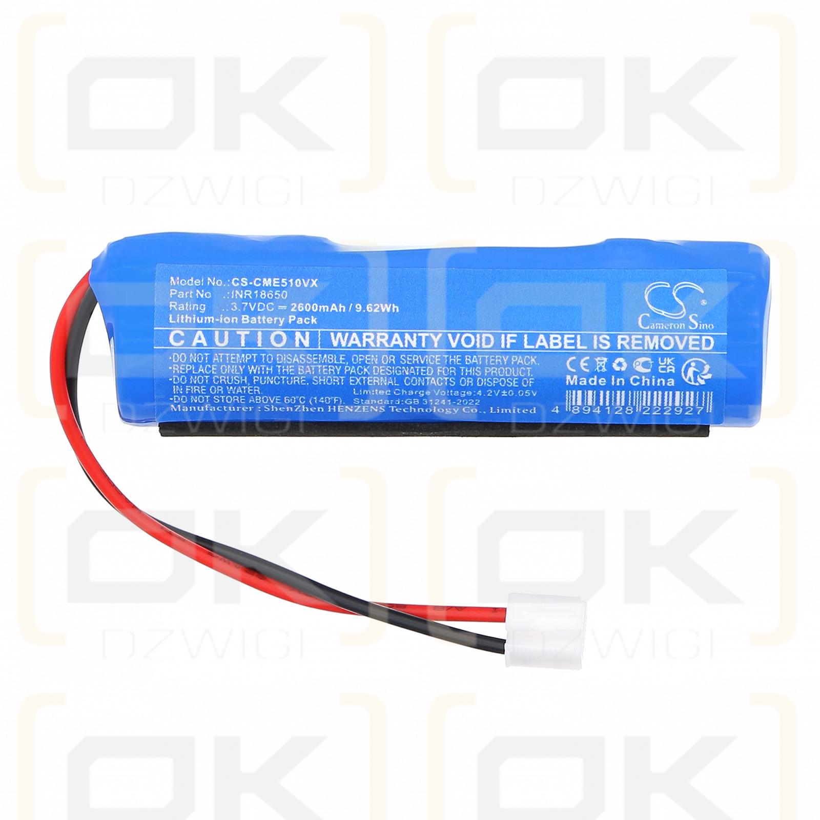Cecotec Conga Immortal Extreme 3,7 V / INR18650 2600 mAh Li-Ion 3,7 V (Cameron Sino)