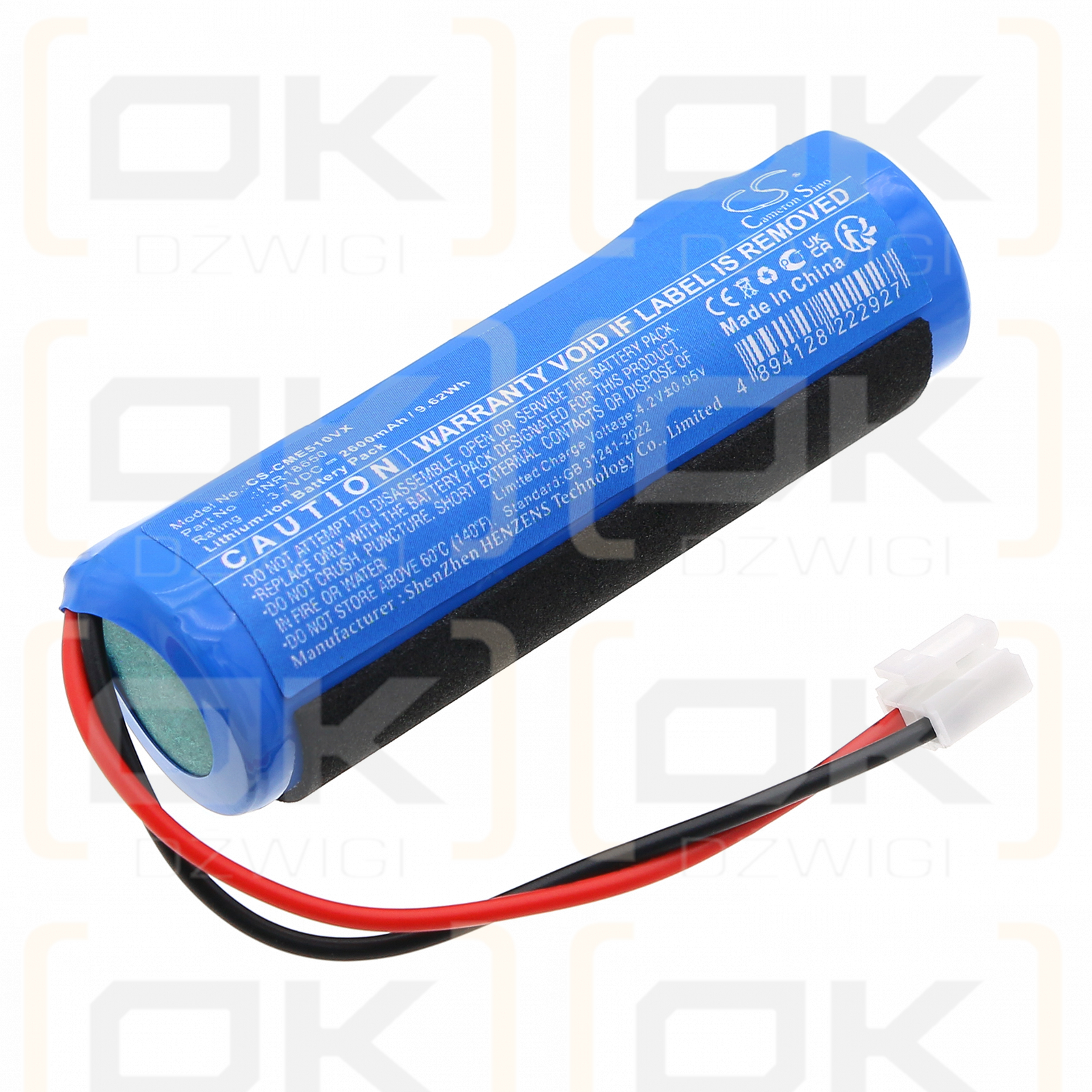 Cecotec Conga Immortal Extreme 3,7 V / INR18650 2600 mAh Li-Ion 3,7 V (Cameron Sino)