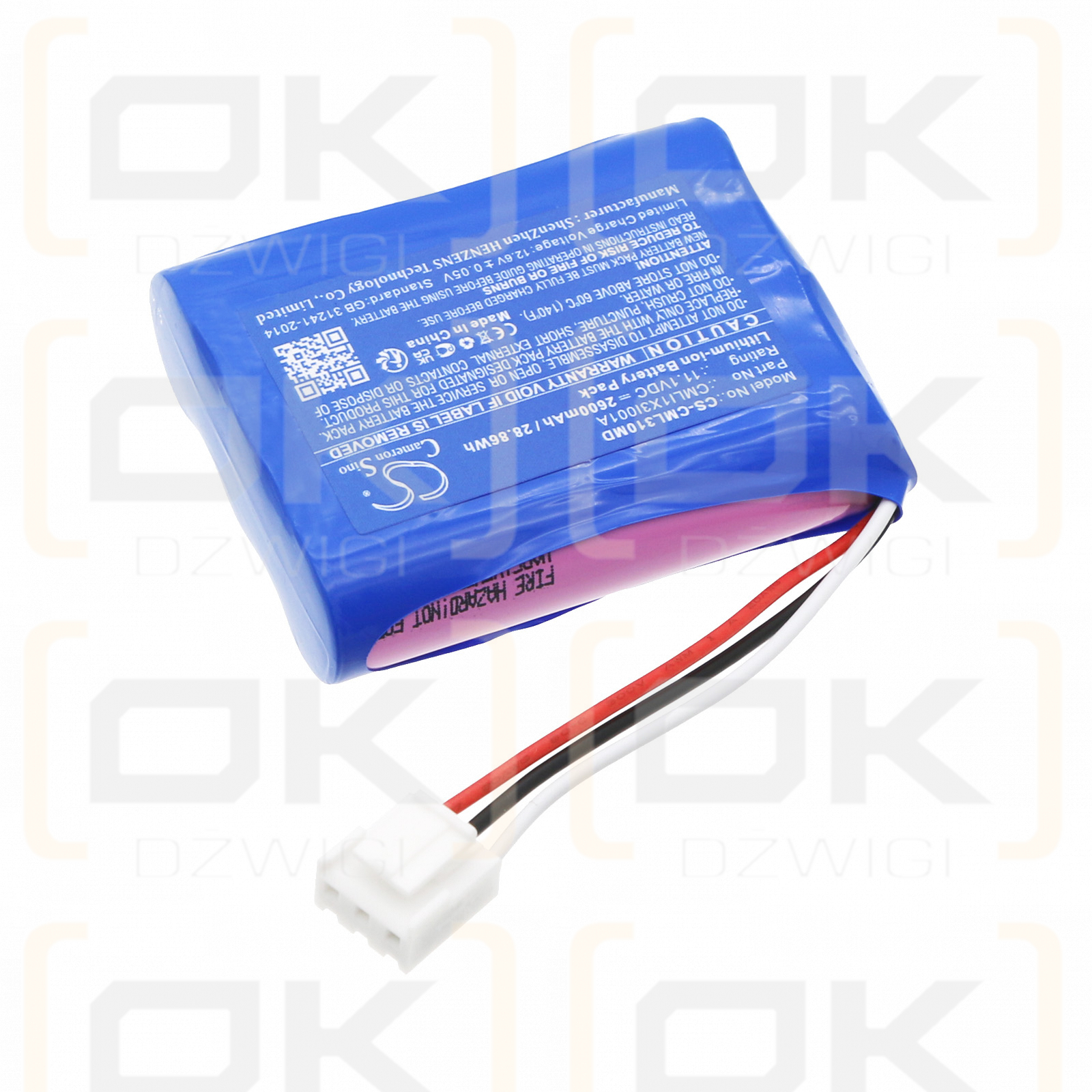 COMEN Synhas / CMLI1X3I001A 2600 mAh Li-Ion 11,1 V (Cameron Sino)