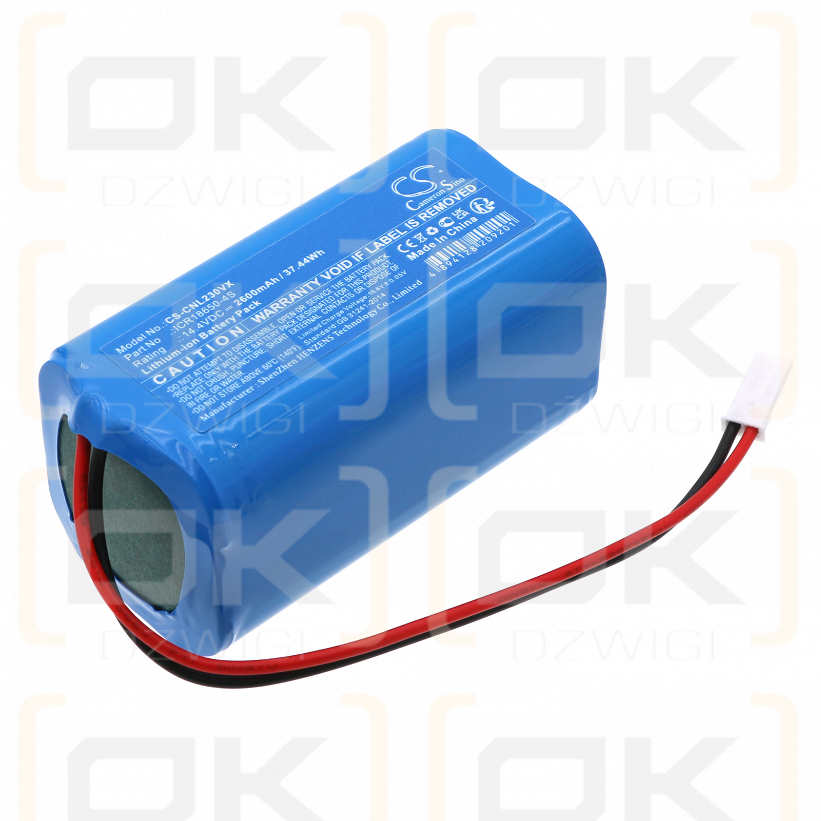 Ikohs Create Netbot S23 / ICR18650-4S 2600mAh Li-ion 14.4V (Cameron Sino)